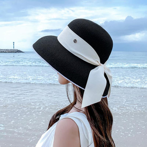 Women Beach Hepburn style Bucket Hat