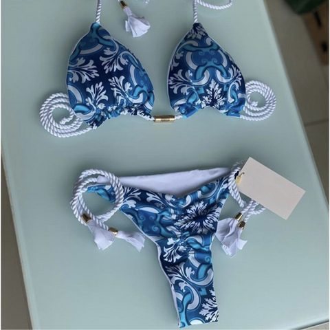 Summer Hand Braided Rope Swimsuit