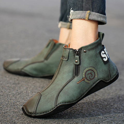 Men  Waterproof Leather Snow Boots