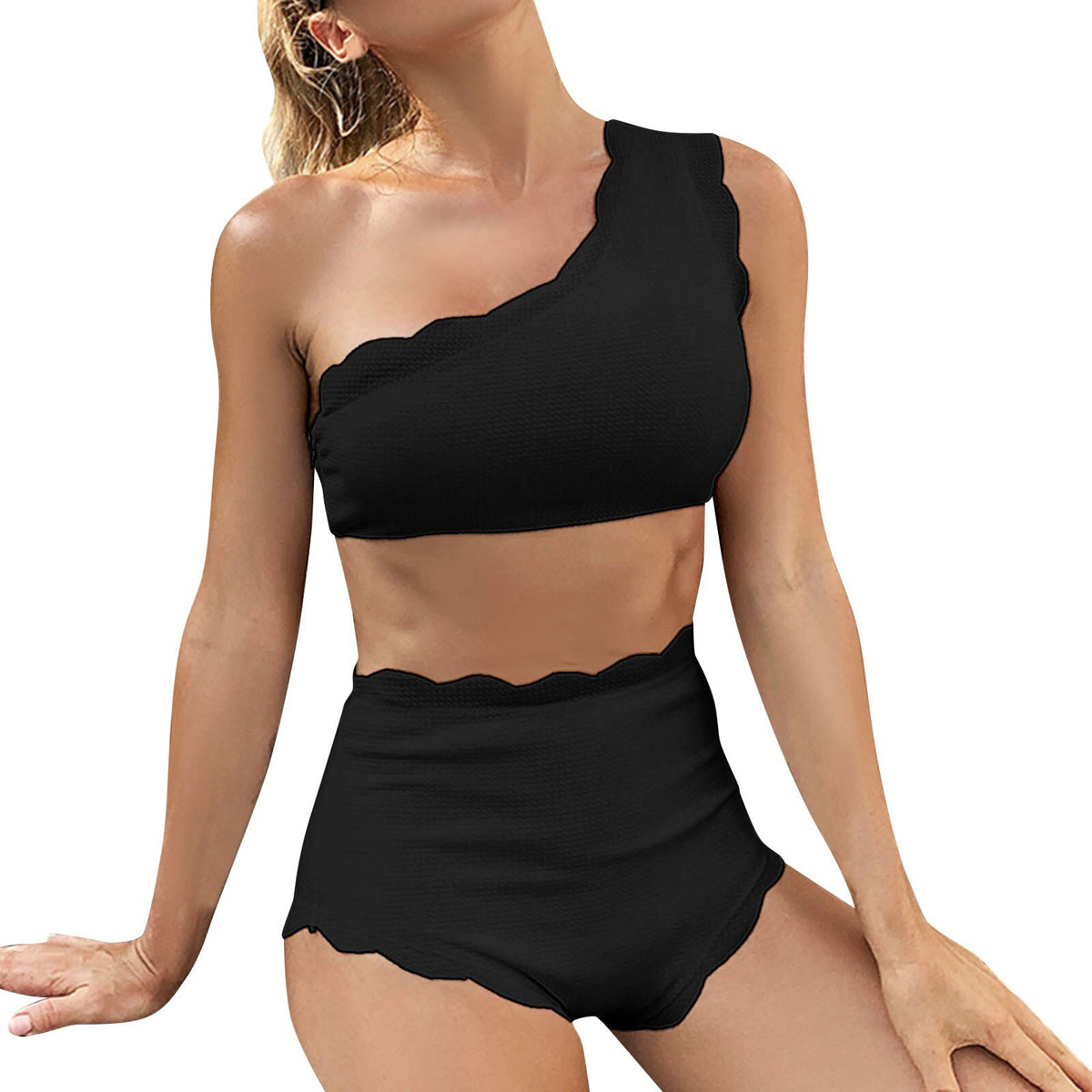 Women One Shoulder Bikini Swimwear