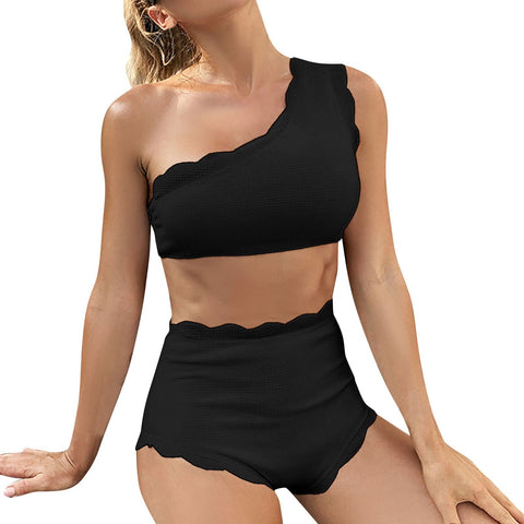 Women One Shoulder Bikini Swimwear