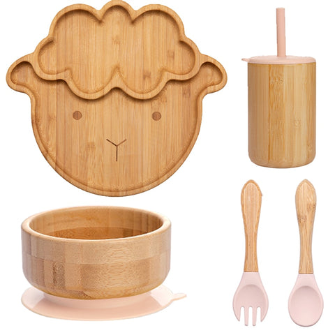 Baby Food Bamboo Tableware
