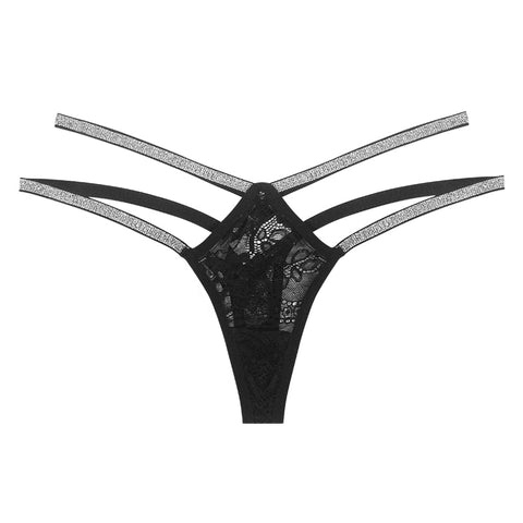Women Sexy Lace Transparent Waist Panties