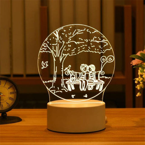 Love 3D Led Lamp