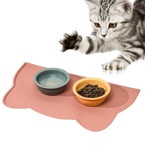 Dog Cat  Silicone Waterproof Food Mat