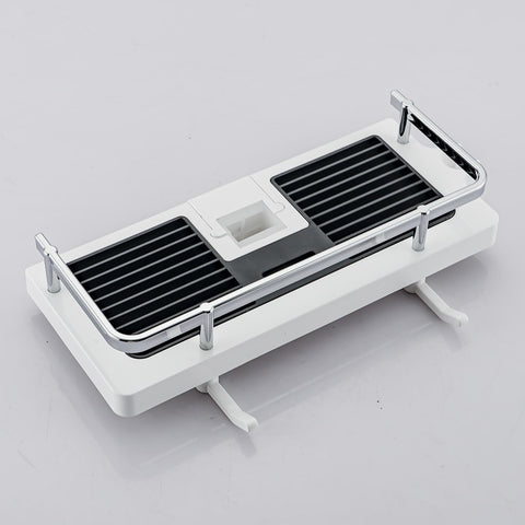 Bathroom lift rod tray storage