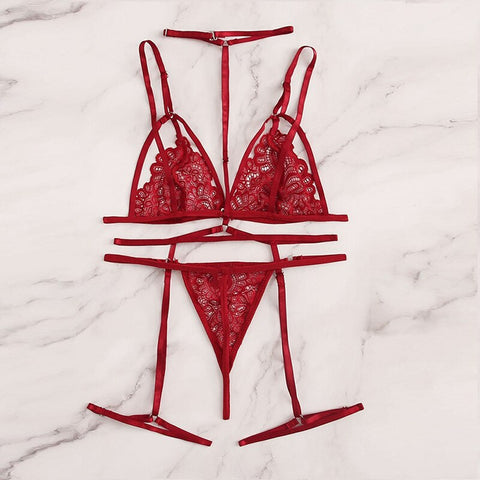 Women 3 Pieces Lingerie Set