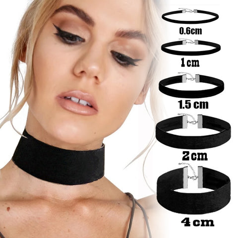 Women Punk Gothic  Choker Collar Necklace
