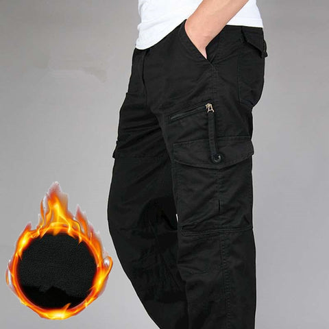 Winter Thick Fleece Casual Pants