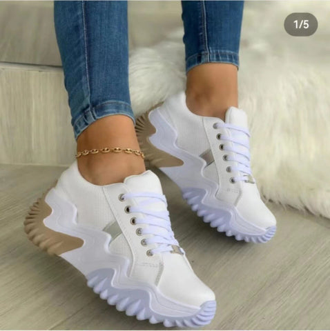 Women Tennis High Canvas Sneakers Shoes