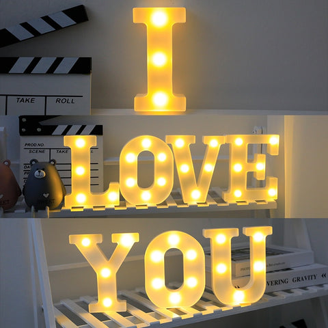New Alphabet Letter LED Lights