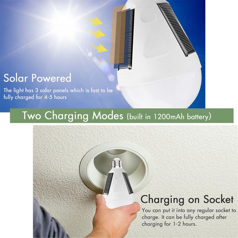 Outdoor Solar Panel Light Bulb