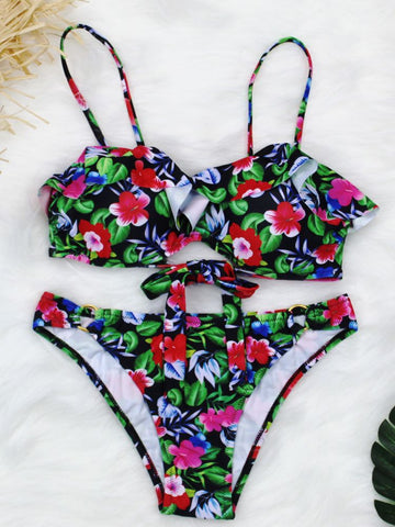 Women Ruffle Bikini Swimsuit