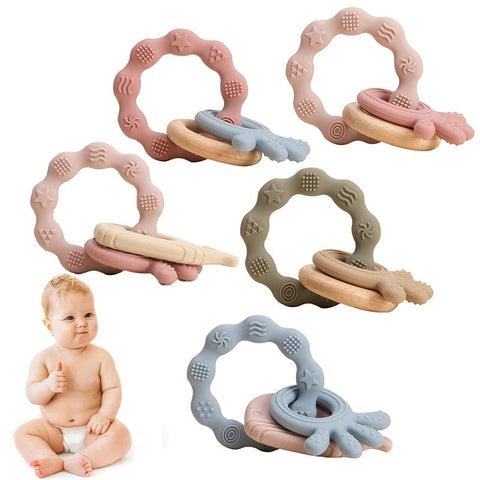 Baby Silicone Teether Ring