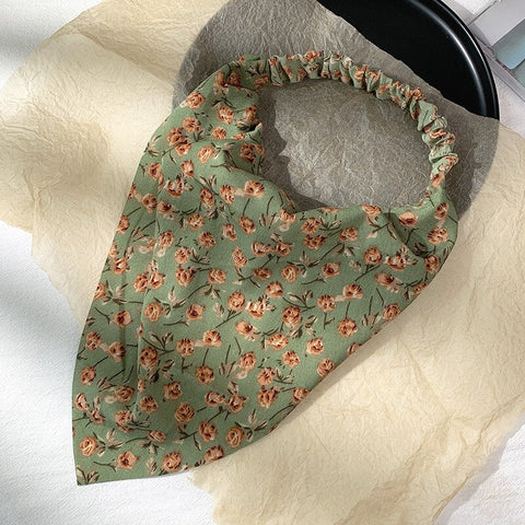 Women Vintage Triangle Head Scarf