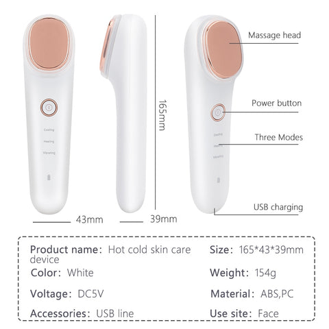 Hot&Cold Facial Vibration Massager