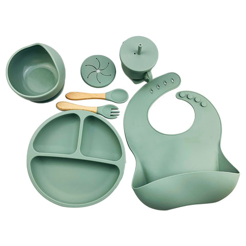 Baby Soft Silicone Feeding Set