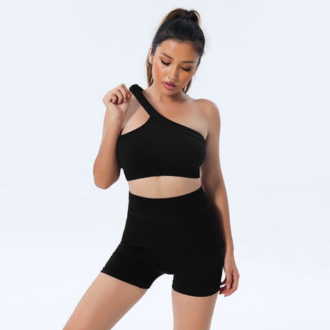 Women One Shoulder Sport Sets