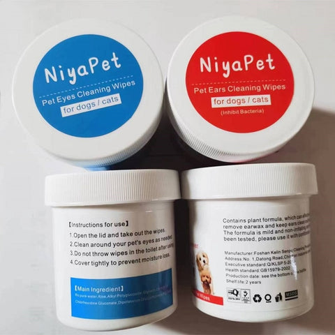 Pet Wipes Dog Cat Eyes Ears Cleaning