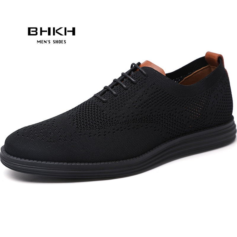 Male Summer Knitted Mesh Sneakers  Shoes