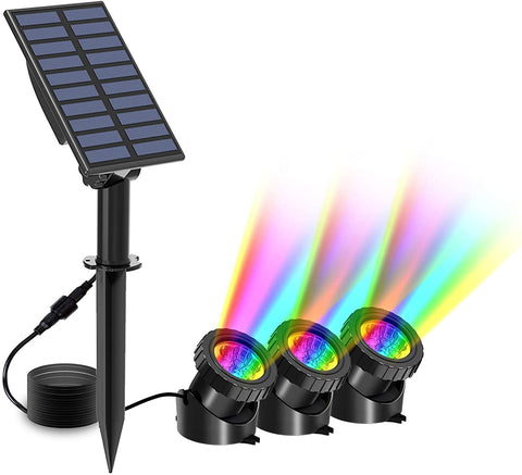 RGB Color Changing Solar Spotlight