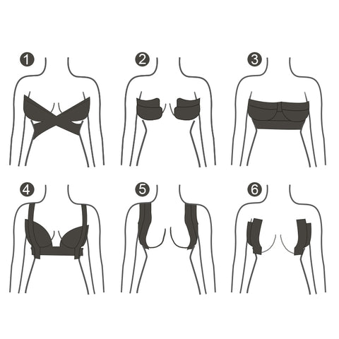 Women Body Invisible Breast Lift Tape