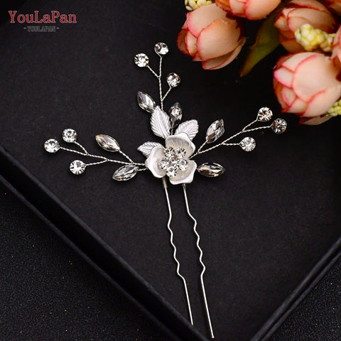 Women Crystal Bridal Hair Clips