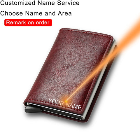 Men Leather Minimalist Wallet