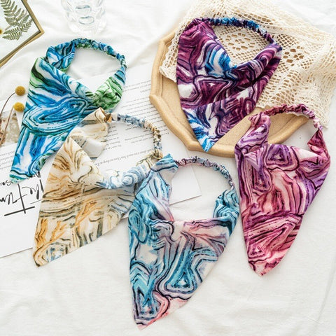 Women Vintage Triangle Head Scarf