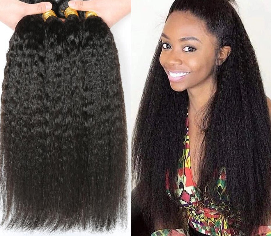 Kinky Straight Bundles Brazilian Remy Hair