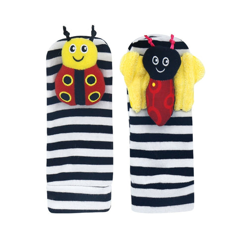 Baby Socks Wrist Rattle Set Toys