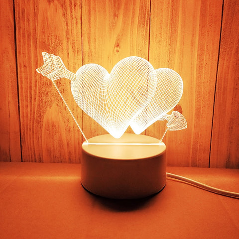 Love 3D Led Lamp