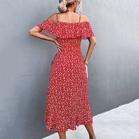 Ladies Spring Summer Sexy Straps Dress