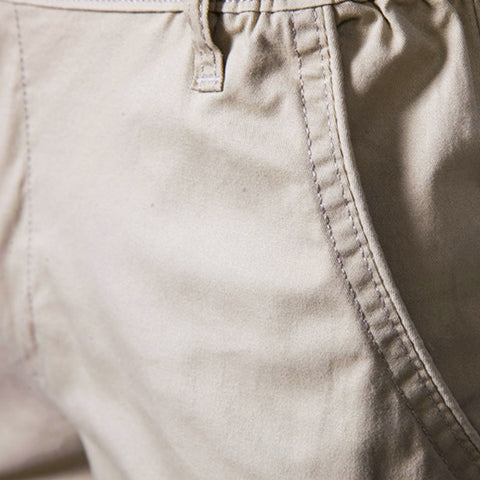 Men Summer Cotton Solid Shorts