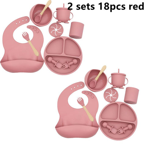 Baby Soft Silicone Feeding Set