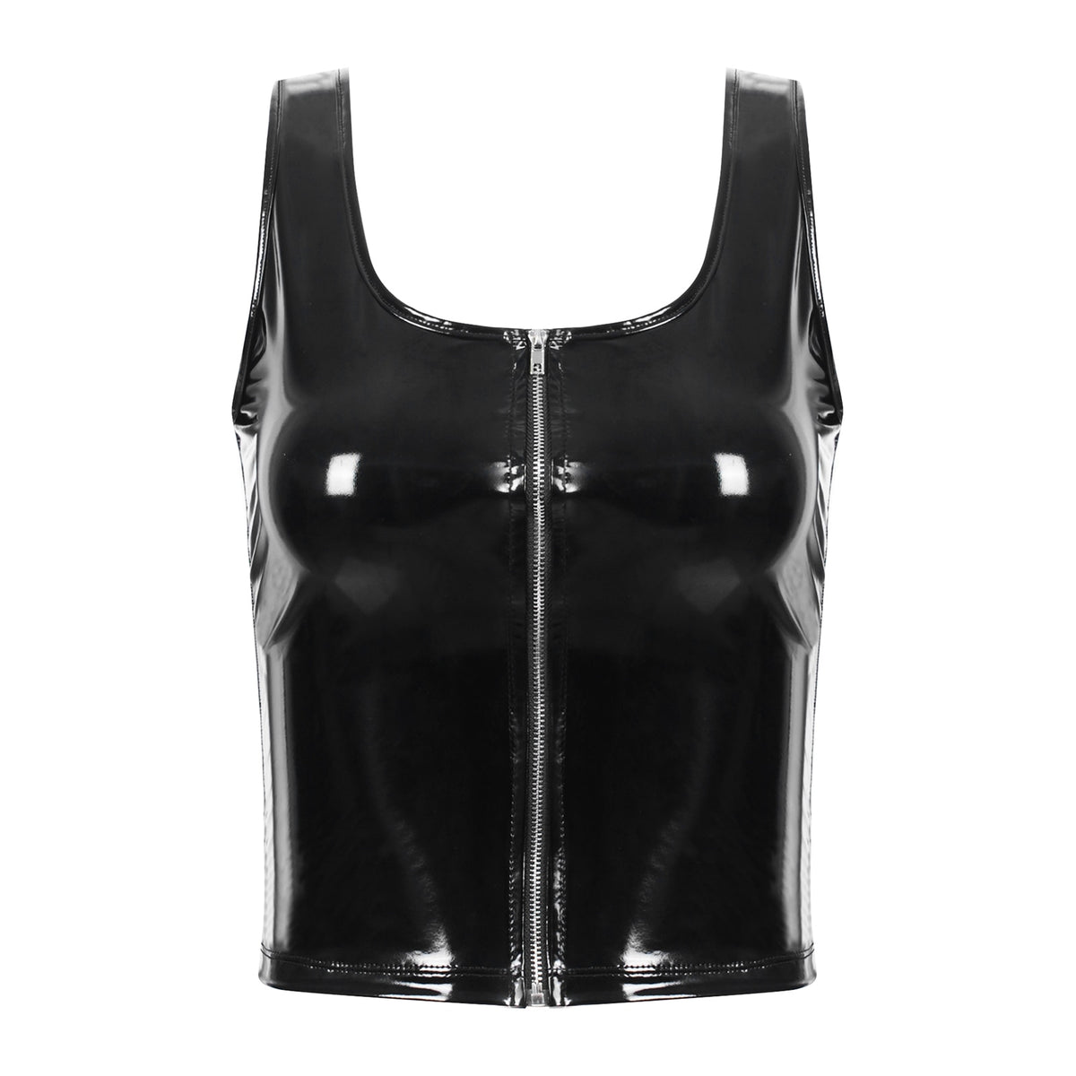 Womens Patent Leather Tank Top