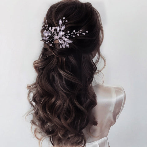 Women Crystal Bridal Hair Clips