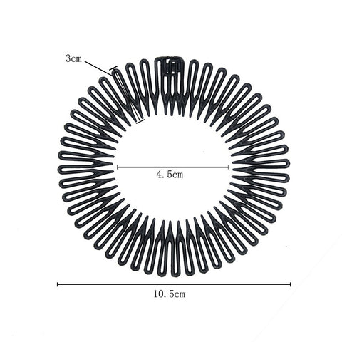 Plastic Full Circle Hair Comb