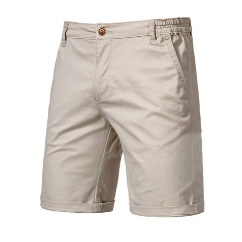 Men Summer Cotton Solid Shorts