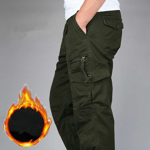 Winter Thick Fleece Casual Pants
