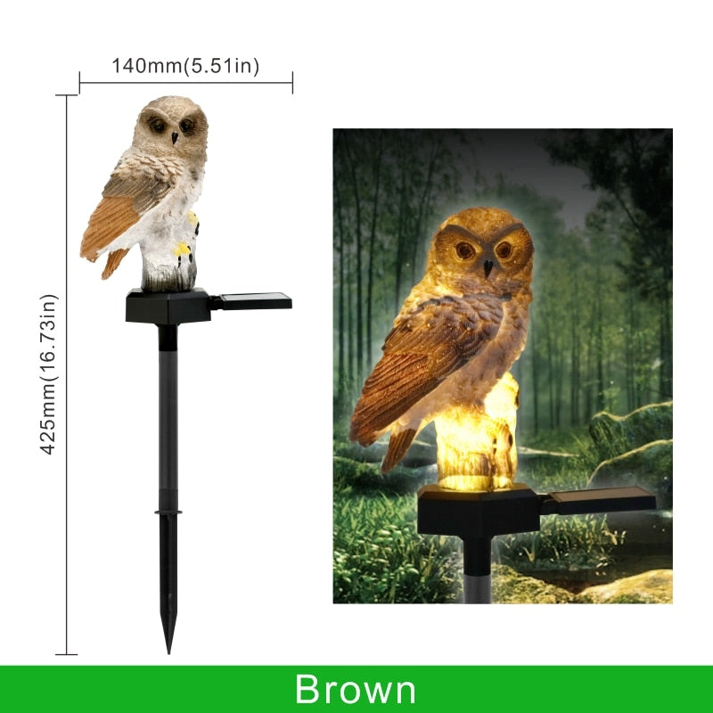 Garden Solar Owl Light