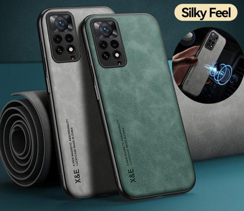 New Magnetic Sheepskin Leather Case