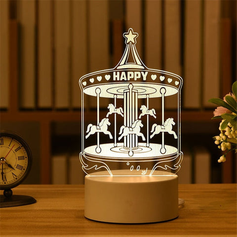 Love 3D Led Lamp