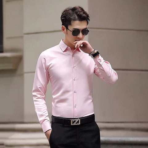 Slim Fit No Iron Long Sleeve Shirt