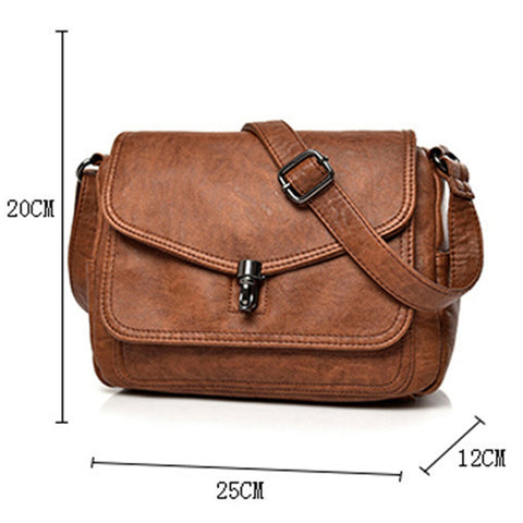Women Vintage Soft Leather Shoulder Bags