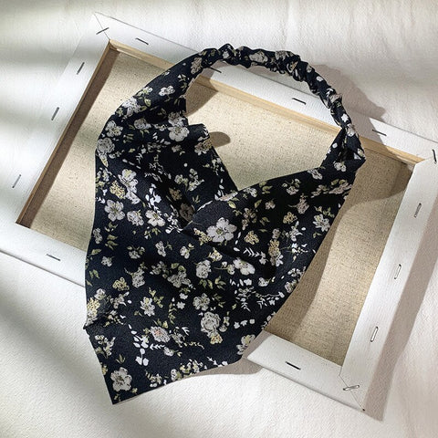 Women Vintage Triangle Head Scarf