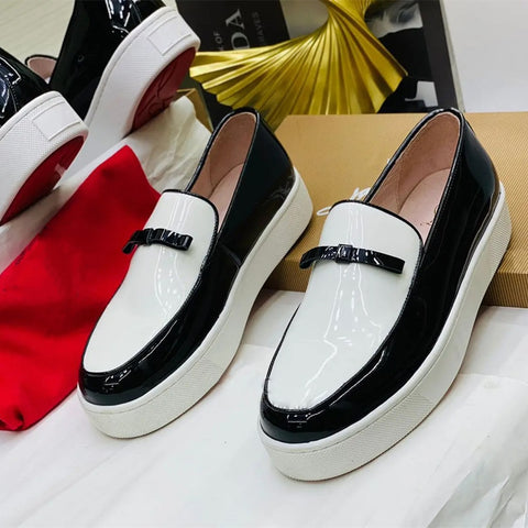 Men  Slip-On Loafers Patent Leather Shoes