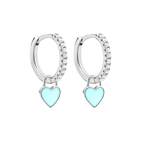New Aide Silver Color Hoop Earrings