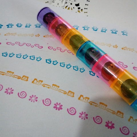 Baby Colorful Ink Pad Stamp Seal Toy