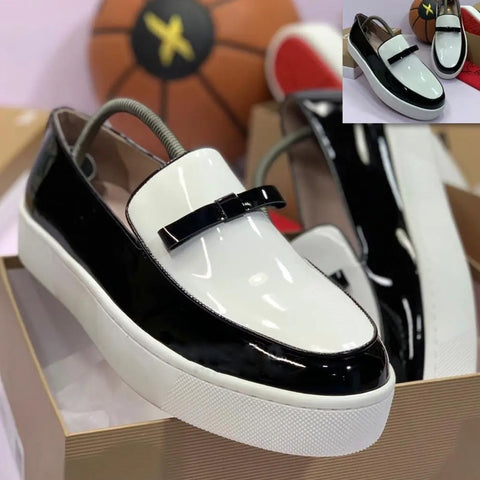 Men  Slip-On Loafers Patent Leather Shoes